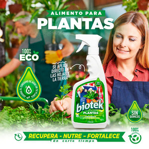 BIOTEK™ - Alimento y Revitalizador para tus plantas